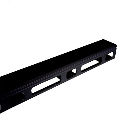 Органайзер кабельный вертикальный 42U с крышкой, ширина 100мм, для шкафов серии RS шириной 800мм, черный RAL 9005 - NTSS-VORGC-42U-1-BL УТ000078486