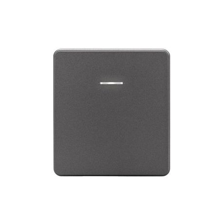 Выключатель 1-кл. СП ROUND MIELE 10А с подсветкой титан Kranz KR-78-0713-2