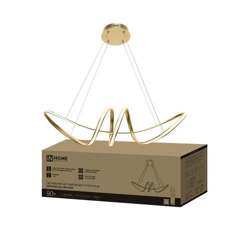 Светильник светодиодный ESTETIKA DALI-SM-90GL 90Вт 3000-6500К 230В 760х210х210мм 1.2м трос ДУ зол. IN HOME 4690612062433