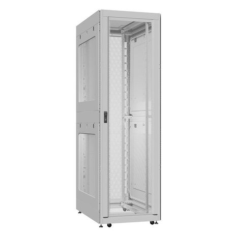 Шкаф серверный 42U 800х1200 передняя дверь: одностворчатая перфорированная IP20. задняя двустворчатая боковые панели: перфорированные. цвет: серый RAL7035 - EX 8242.7342 SYSMATRIX