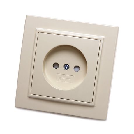 Розетка одноместная б/з,с защитной шторкой,250В, 10А, серия Эрна, слоновая кость Stekker - PST10-9009-02 39235 FERON