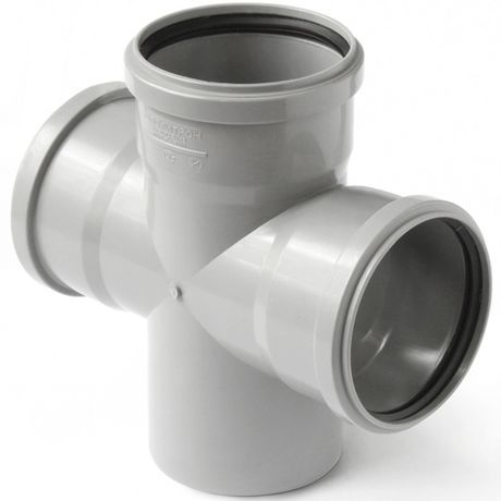 Крестовина одноплоскостная (Полипропилен) 50x50x50/87,5 - 855587 PRO AQUA