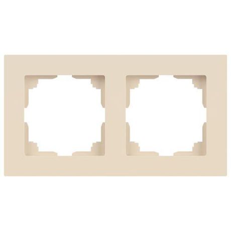 Рамка для розеток и выключателей Intro Accent 6-502-02 на 2 поста, СУ, слоновая кость | Б0063752 ЭРА