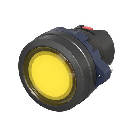 Головка кнопки плоская прозрачная без фиксации, желтая | M22P-FMLYP DKC ДКС