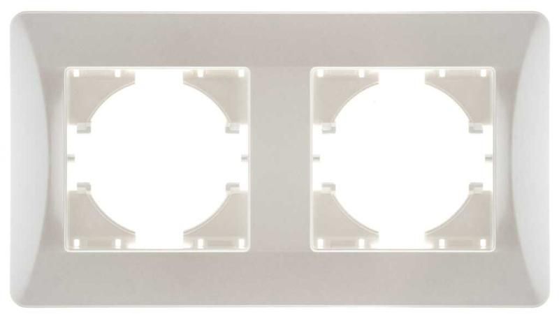 Рамка 2-местн. Ugra жемчуж. GUSI С1120-028