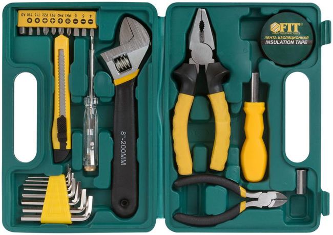 Набор инструмента 26 шт в пластмассовом кейсе - 65125 РОС