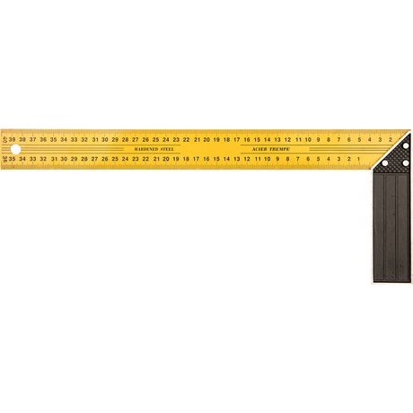 Угольник столярный 400мм желт. КУРС 19385