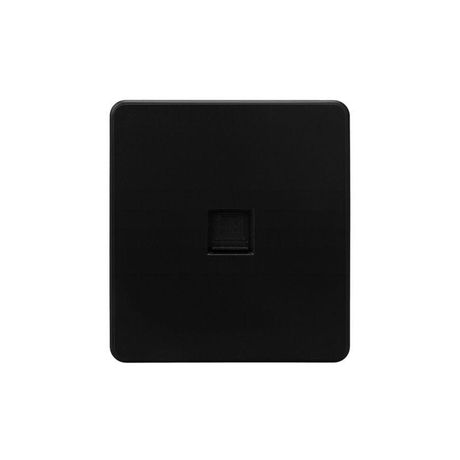 Розетка компьютерная СП ROUND MIELE RJ45 кат.6 оникс Kranz KR-78-0724-3