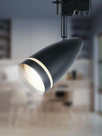 Светильник трековый TR49 - GU10 BK однофазный под лампу матовый черный | Б0054162 ЭРА