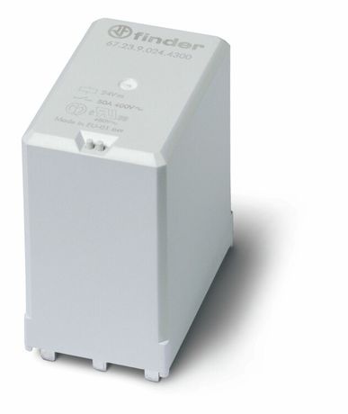 Силовое электромеханическое реле; монтаж на печатную плату; 3NO 50A; контакты AgSnO2 (зазор 3мм); катушка 12В DC | 672390124300 Finder 67.23.9.012.4300