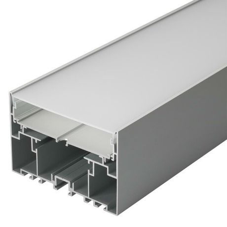 Профиль с экраном S2-LINE-10570-2500 ANOD+OPAL 2.5м алюминий Arlight 021175