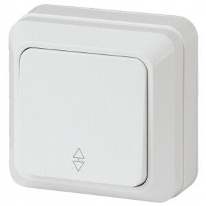 Переключатель 1-кл. ОП Quadro 10А IP20 2-103-01 250В бел. Intro Б0027637 ЭРА