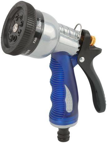 Пистолет для полива, 8 режимов, синий Профи 170 мм - 77306 РОС