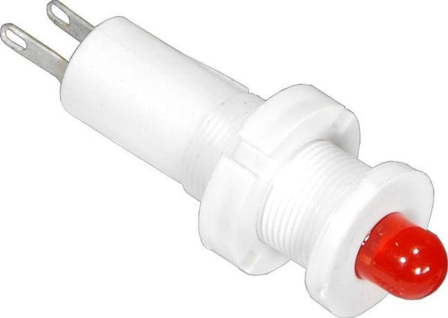 Лампа светодиодная СКЛ-17.3А-К-1-36 выводы жесткие под пайку 36В пост. диаметр посадочного отверстия 8мм УХЛ2.1 красн. Реле и Автоматика A8021-80075801