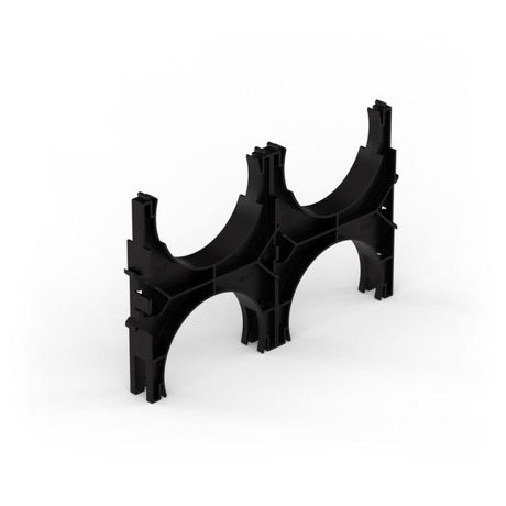 Кластер для двустенных труб d125 мм, двойной, двухсторонний (60 шт/кор) | PR13.02572 Промрукав Строитель