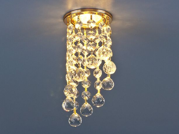 Светильник точечный встраиваемый 205C-C MR16 GD/CL золото/прозрачный | a030714 Elektrostandard