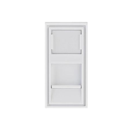 Вставка Mosaic 22,5x45, на 1 порт со шторкой | 03-0260 REXANT MEET