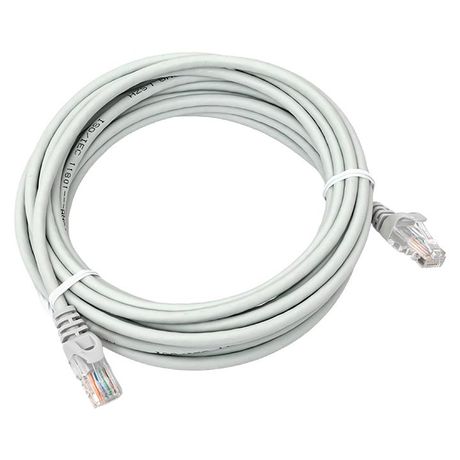 Патч-корд TERACOM PRO Cat.5E неэкранированный UTP оболочка LSZH серый (5,0м) | TRP-5EUTP-LSH-5M-GY EKF