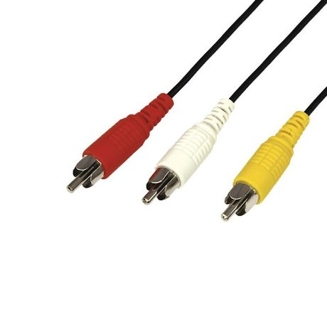 Кабель 3 RCA - RCA, длина 7 метров, черный, 17-0206, MEET