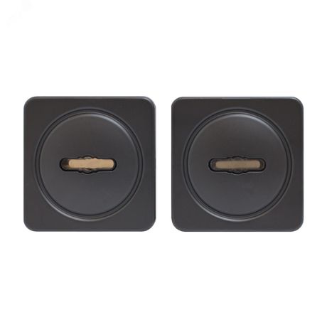 Накладка для сув/м (пара) БУЛАТ НДС 05.02 АТЛАС матовый черный - 14963 ПТК