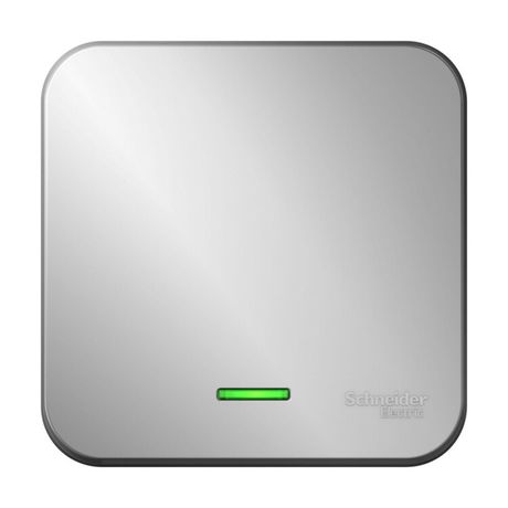 Выключатель BLANCA одноклавишный наружный (схема 1) с подсветкой 10A 250B алюминий - BLNVA101103 APC