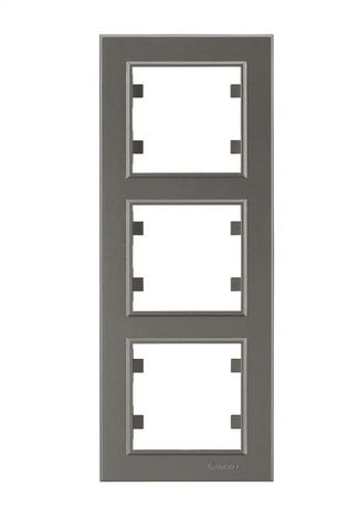 Рамка 3-м Karea вертик. бел. Makel 56052708
