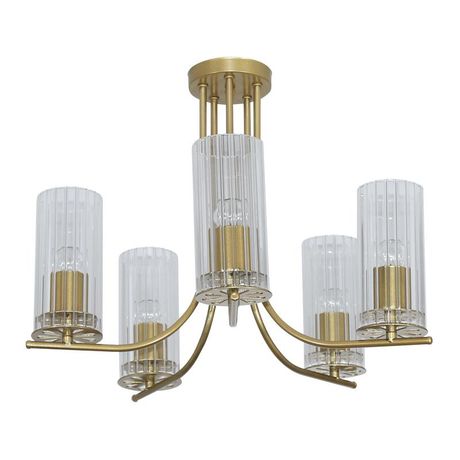 Светильник Ария 151 зол. (Плафон 0014) НПБ 01-5х60-164 потолочный - 1005405236 Элетех