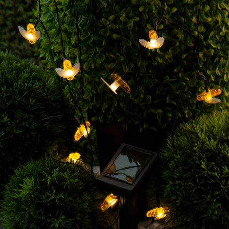 Светильник садовая гирлянда Пчелки на солнечной батарее, ERASG024-03 5,8 м | Б0044218 ЭРА
