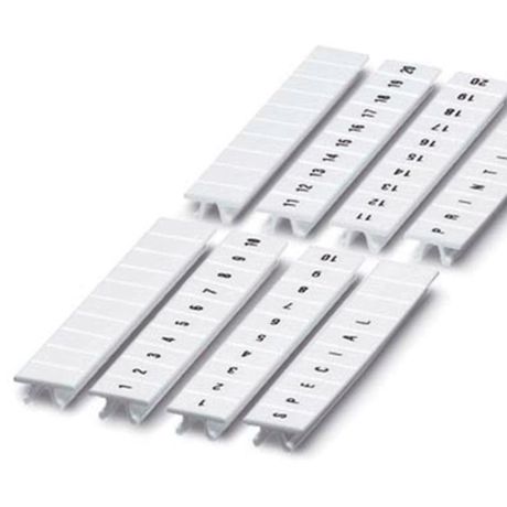 Маркировка для клемм ширина 8мм L1 L2 L3 N PE горизонтальная ориентация 1шт=карта полоса из 10 маркеров (уп.100шт) DKC NUPUTUK-8-L1-PEH ДКС