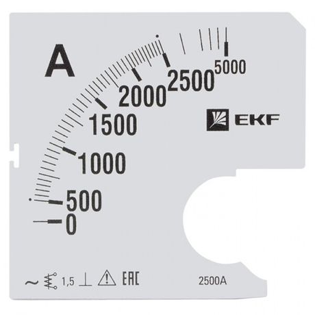 Шкала сменная для A961 2500/5А-1,5 EKF PROxima | s-a961-2500