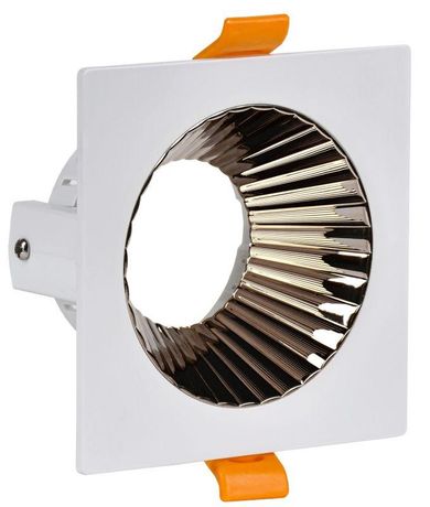 Светильник точечный 4109 встр. поворотн. GU10 белый/шокол. пласт. | LT-UVB0-4109-GU10-1-K30 IEK