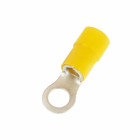 Наконечник с отверстием под винт и изолир.фaланцем ПА легкий ввод жилы 2.5-6кв.мм М4 d4.3мм (НКИ) (уп.100шт) DKC 2C4P-EE-PA ДКС