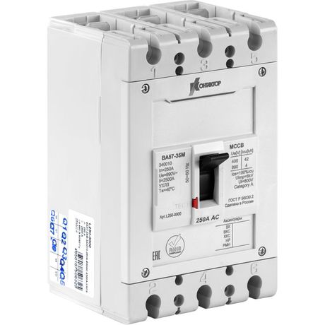 Выключатель автоматический ВА57-35М-330010-80А-690АС-800А-УХЛ3 | L250B-0508 Контактор (Legrand)