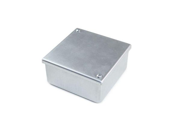 Коробка распределительная стальная 100х100х50 IP40 без отверстий пустая | zeta30320 Гофроматик ЗЭТА