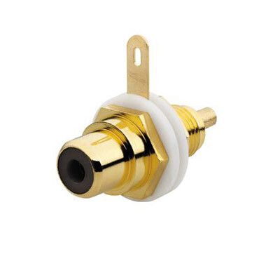 Разъём RCA/CINCH (колокольчик/тюльпан), диапазон от 20 Гц до кГц, цвет чёрный | 0230-0-0452 2CKA000230A0452 ABB
