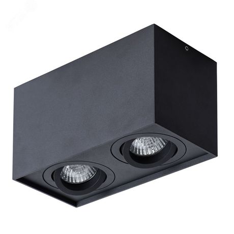Светильник точечный накладной FACTOR GU10 2х50Вт Алюминий Чёрный - A5544PL-2BK Arte Lamp