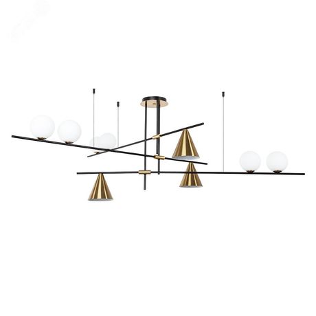 Люстра на штанге JACOB E27 3х60Вт Металл Чёрный - A7029PL-9BK Arte Lamp