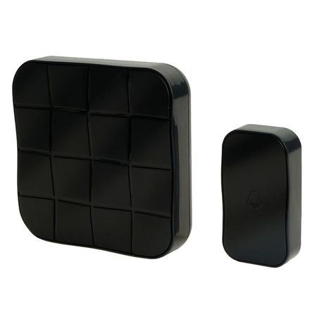 Звонок электрический дверной, (10 мелодий), черный, E-378 | 51431 FERON