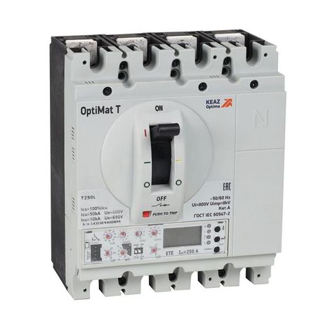 Выключатель автоматический для защиты двигателя OptiMat T250V ETE-M 100A 3P | 356752 КЭАЗ