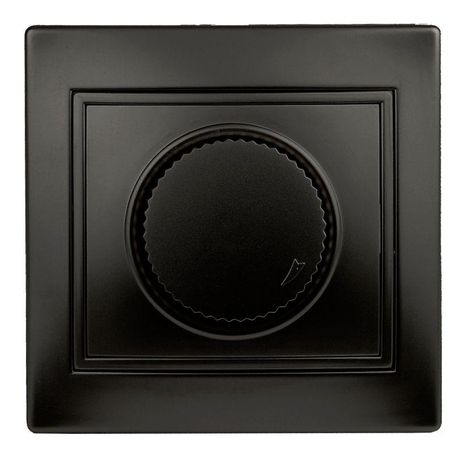 Светорегулятор СП Plano 1-401-05 поворотный 600Вт 230В IP20 антрацит Intro Б0044577 ЭРА