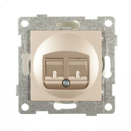 Механизм розетки телефонной RJ12 1-местн. СП Ugra шампань GUSI С11Т1-027