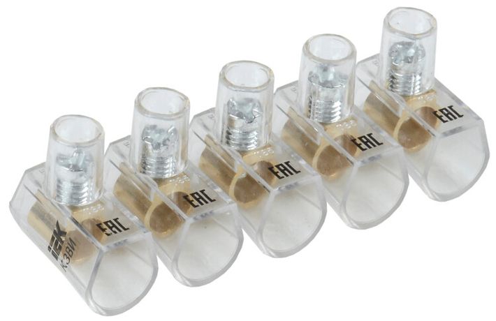 Зажим винтовой концевой изолированный КЗВИ 6,0мм2 (5x1) | UZVK-06-5 IEK