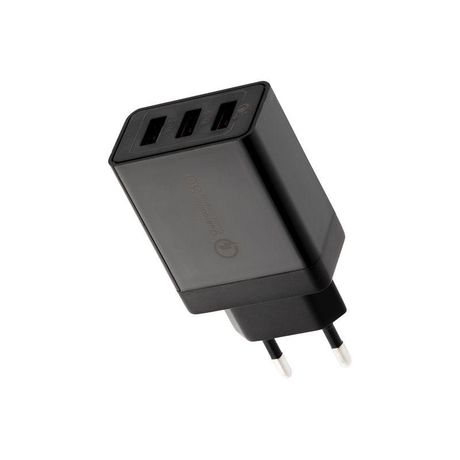 Устройство зарядное сетевое-переходник 3хUSB адаптер 30Вт черн. Rexant 18-2215 MEET