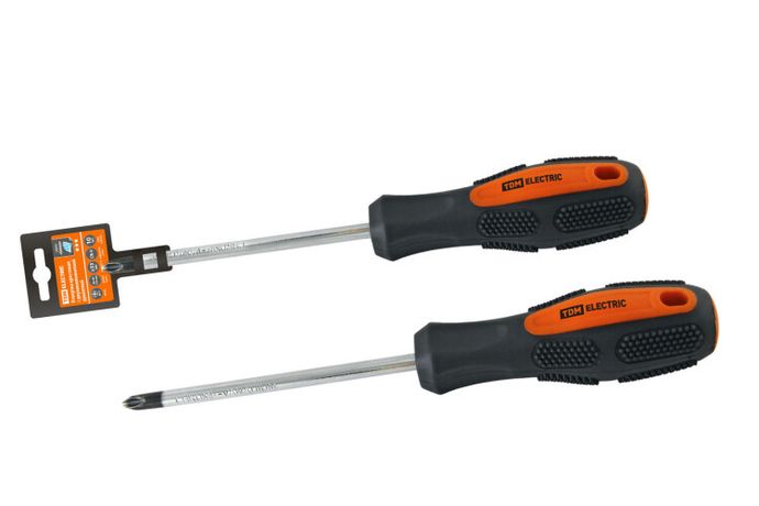 Отвертка крестовая двухкомпонентная, CR-V тип PH2x150, серия "Алмаз" | SQ1006-1107 TDM