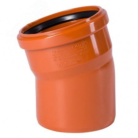 Отвод 110 15 град., для наружной канализации - 220200 Ostendorf