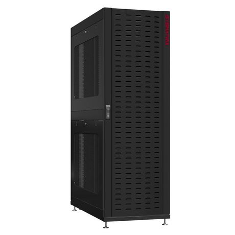 Шкаф серверный 24U 600х1200 передняя дверь: протект IP41. задняя двустворчатая глухой металл IP51. боковые панели: перфорированные. цвет: черный RAL9005 - NS 6224.9652 SYSMATRIX