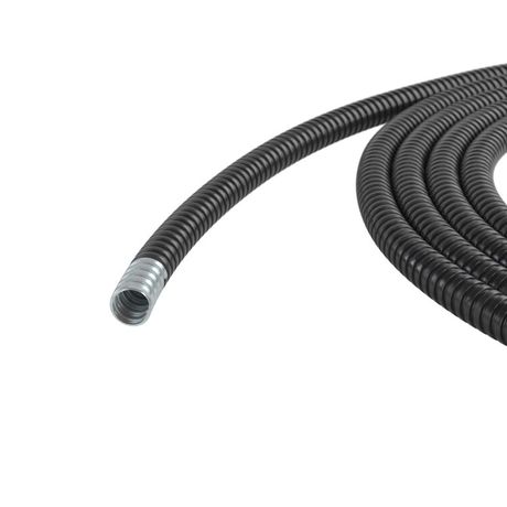 Металлорукав DN 10мм в герметичной ПВХ изоляции, низкотемпературный, Dвн 10,0 мм, Dнар 14,0, 50 м, цвет чёрный | 6071R-010NCR DKC ДКС
