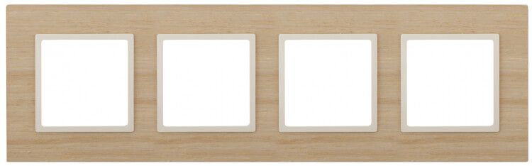 Рамка для розеток и выключателей клён дерево ЭРА Elegance 14-5304-11 - Б0034588