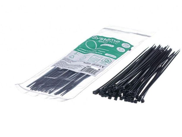 Стяжка кабельная MultiSet 250х4.8 Чёрная (100шт) - IMT25048B APC