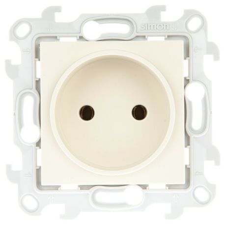 Розетка 1-м СП Simon 24 16А IP20 2P без защ. шторок механизм сл. кость 2450442-031